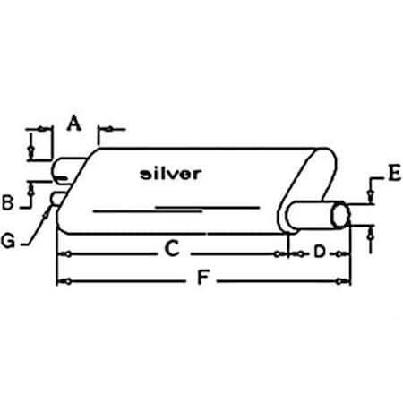 Aftermarket New Muffler Made Fits Case-IH Harvester Tractor Model 2470 Diesel Engine A147044